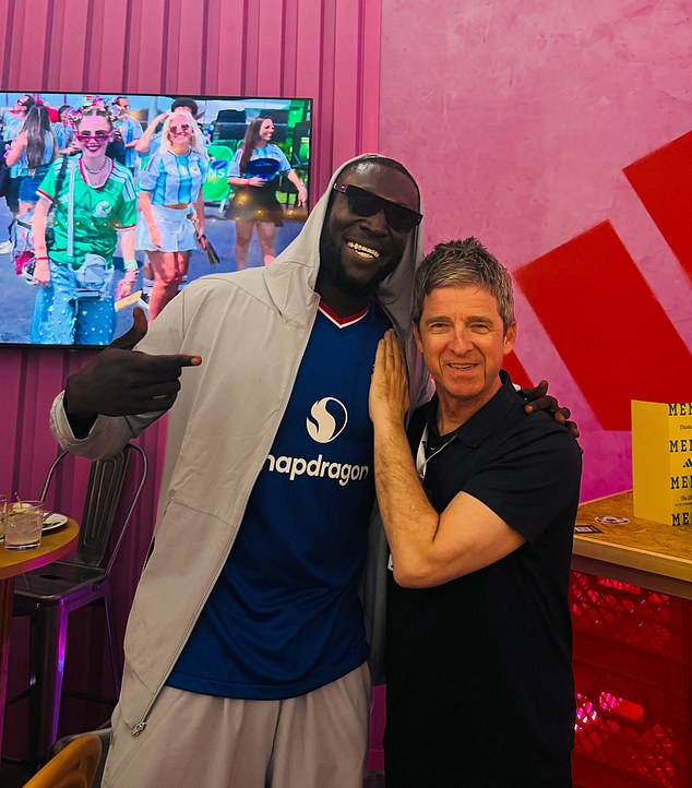 Stormzy was the first to wear Manchester United's new away kit when he took in last weekend's World Cup final