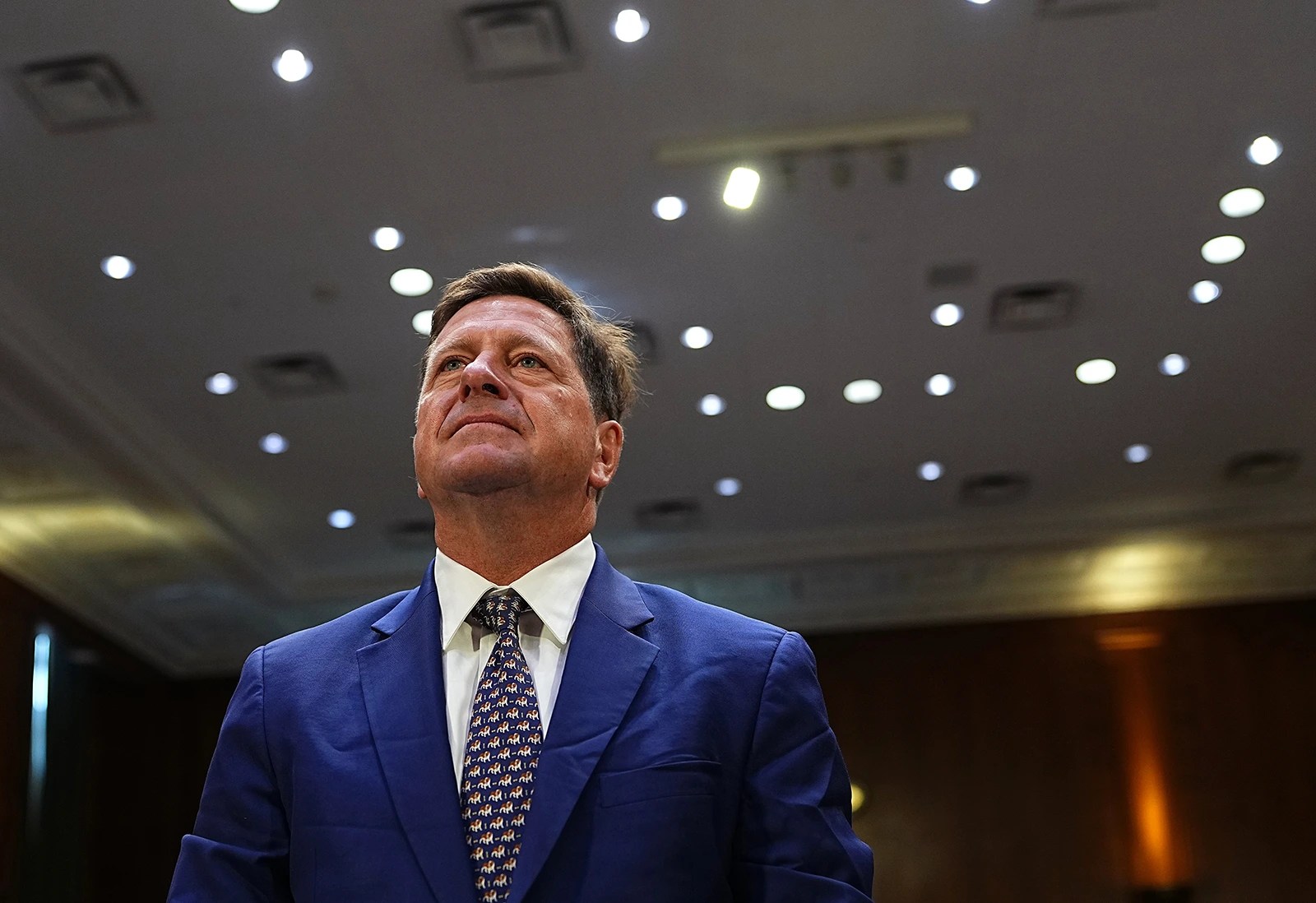 Jay Clayton during his nomination hearing on Capitol Hill on July 15, 2026.