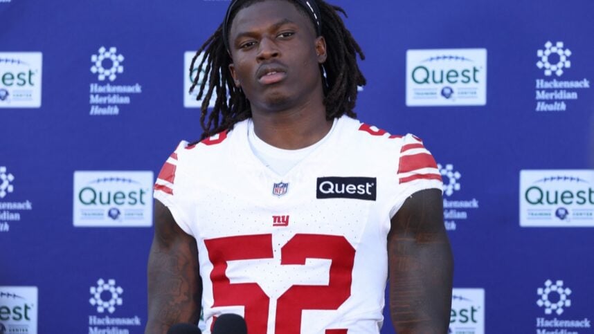 Arvell Reese at Giants minicamp