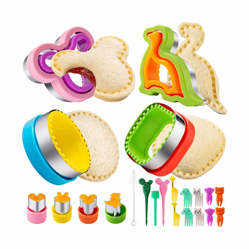 Nifogo Sandwich Cutter for Kids Lunch 48 Pcs (LARGE)