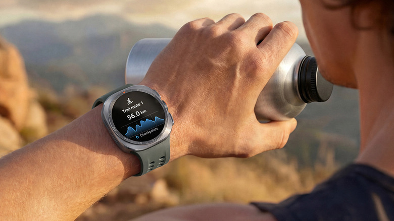 Person wearing the Galaxy Watch Ultra 2