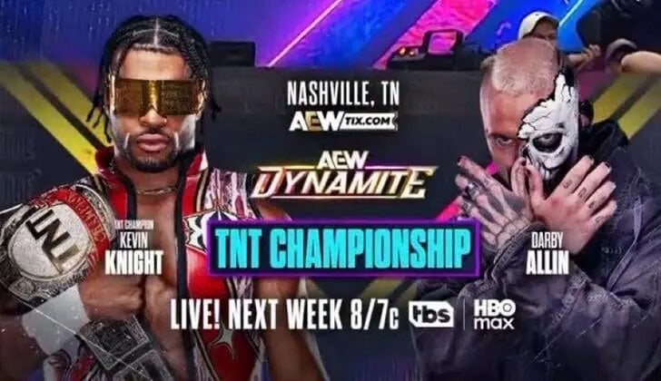 AEW Dynamite results and live updates (7/22/26) – Kevin Knight vs Darby Allin