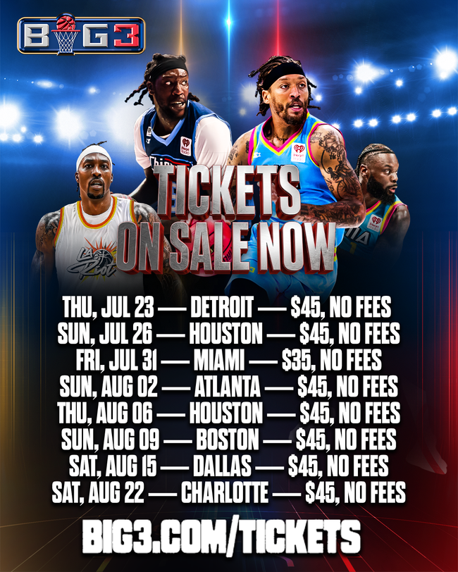 How to Buy BIG3 Tickets In 2026 And Stream Every Game Free On iHeartRadio