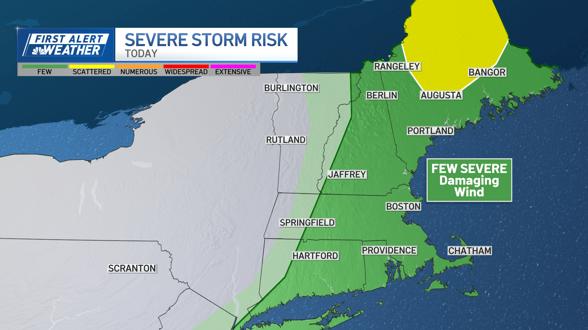 First alert: Severe thunderstorms possible during the afternoon and evening