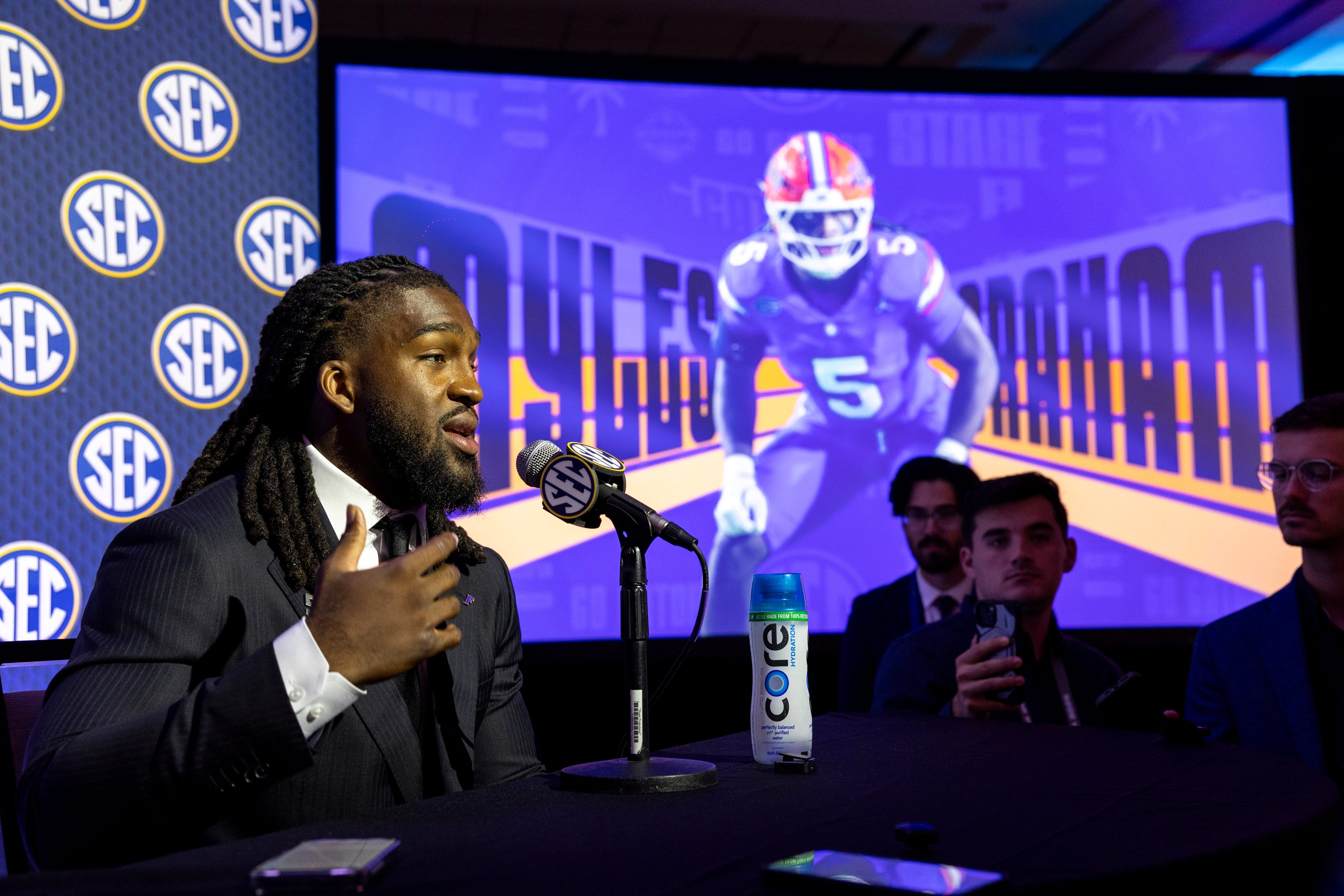 What Florida LB Myles Graham said at 2026 SEC football media days