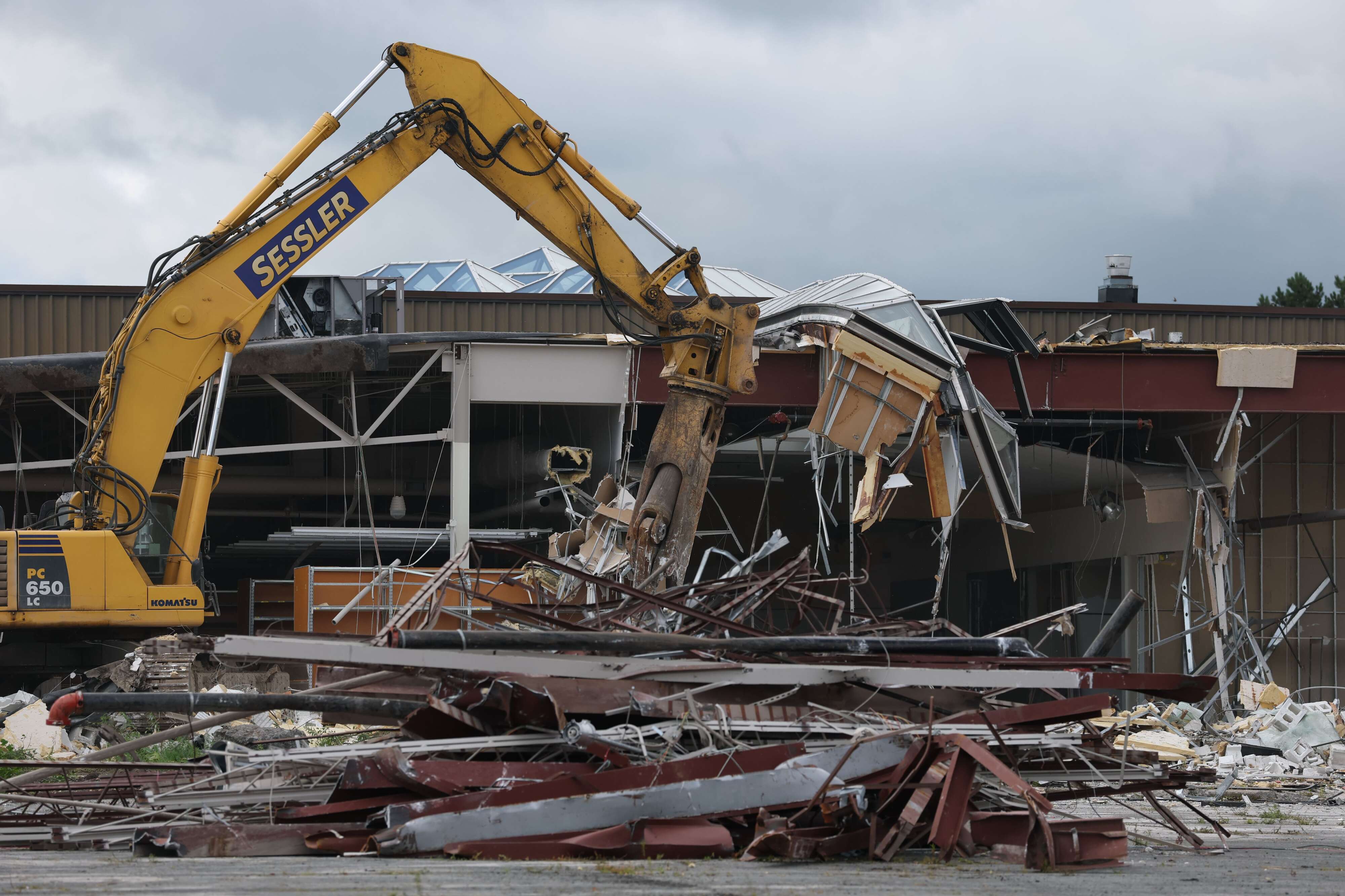 Demolition has started at the Great Northern Mall Wednesday July 22, 2026. Sessler Wrecking, a demolition contractor based in Waterloo, started to demolish the mall in preparation for the sites redevelopment. Dennis Nett | dnett@syracuse.com