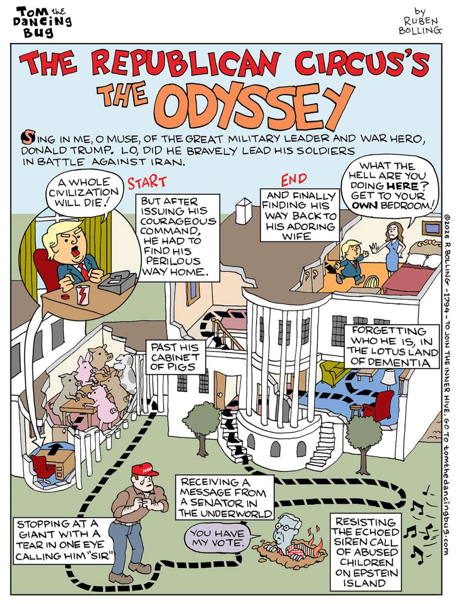 Tom the Dancing Bug: Follow Little Donald Trump's Odyssey
