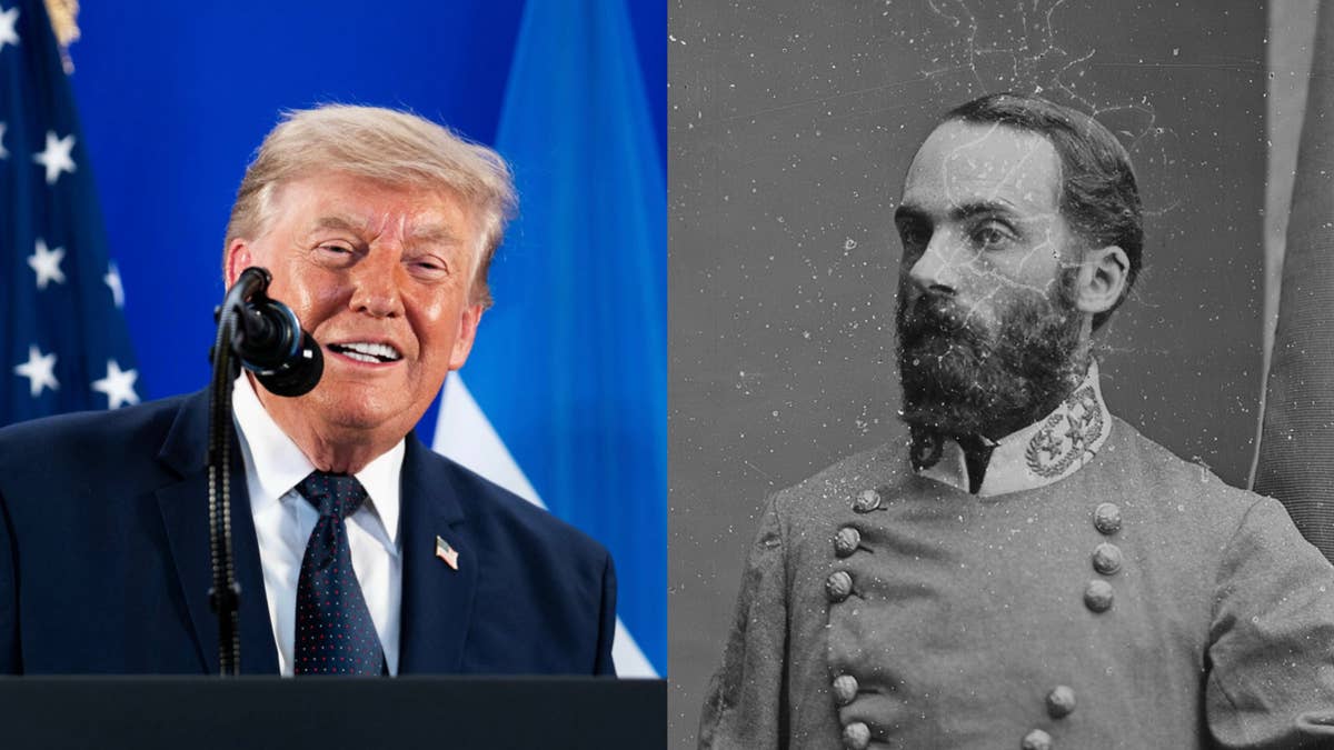 Trump to speak at Wheeler High School, named for Confederate general