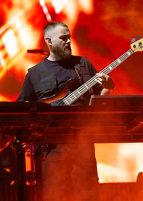 INDIO, CALIFORNIA - APRIL 17: (FOR EDITORIAL USE ONLY) (NOT TO BE LICENSED FOR ANY STANDALONE OR SPECIAL INTEREST BOOK PUBLISHING USE CONCERNING THE COACHELLA MUSIC FESTIVAL AND/OR STAGECOACH MUSIC FESTIVAL) Guy Lawrence of Disclosure perform at the Outdoor Theatre during day 1, weekend 2 of Coachella Valley Music & Arts Festival on April 17, 2026 in Indio, California. (Photo by Scott Dudelson/Getty Images for Coachella)