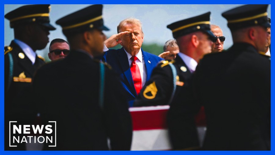 Who are the soldiers being returned during dignified transfer?
