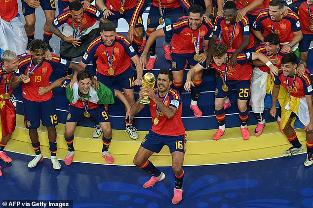Spain captain Rodri played every minute of their World Cup winning campaign