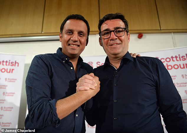 Scottish Labour leader Anas Sarwar (left, pictured with new Prime Minister Andy Burnham in 2022) was among those praising a departing Keir Stamer - despite calling for the former PM to resign in February over the Mandelson scandal