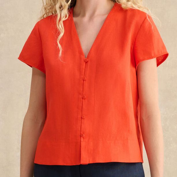 Aurelia Linen Top