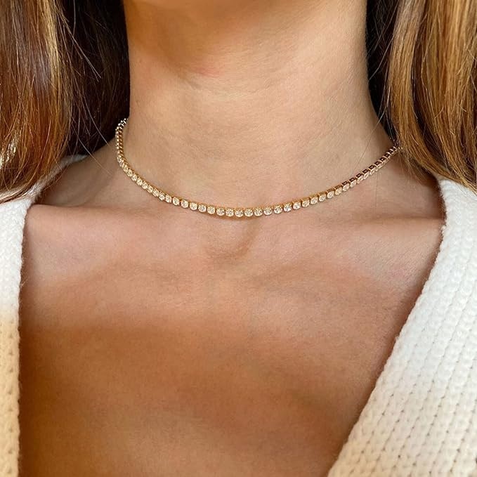 Amazon , Tennis Choker Necklace