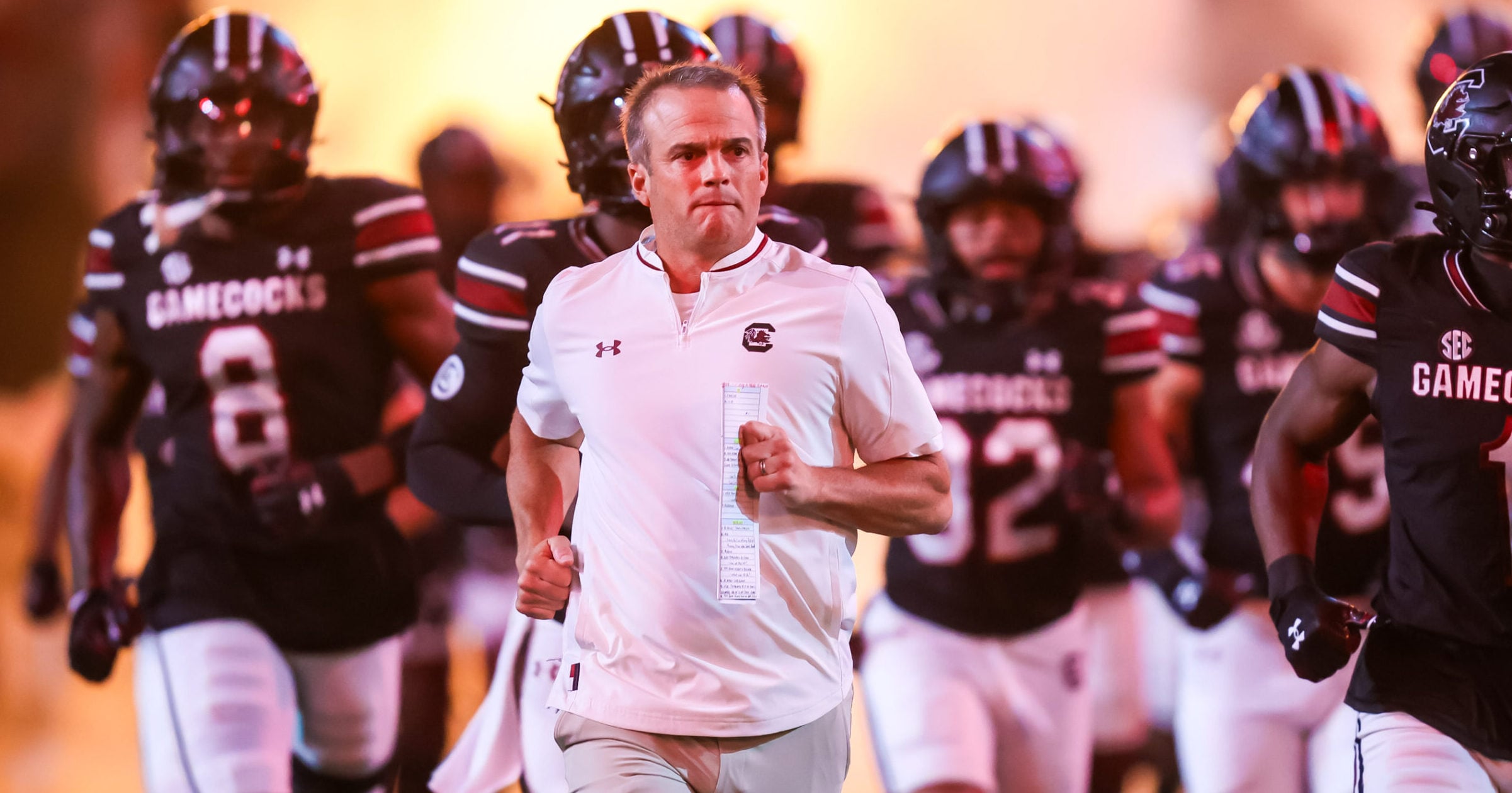 Shane Beamer sure sounded like a coach on the hot seat at SEC Media Days