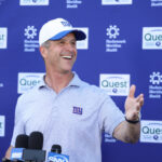 John Harbaugh’s awkwardness rubs New York Giants fans the wrong way