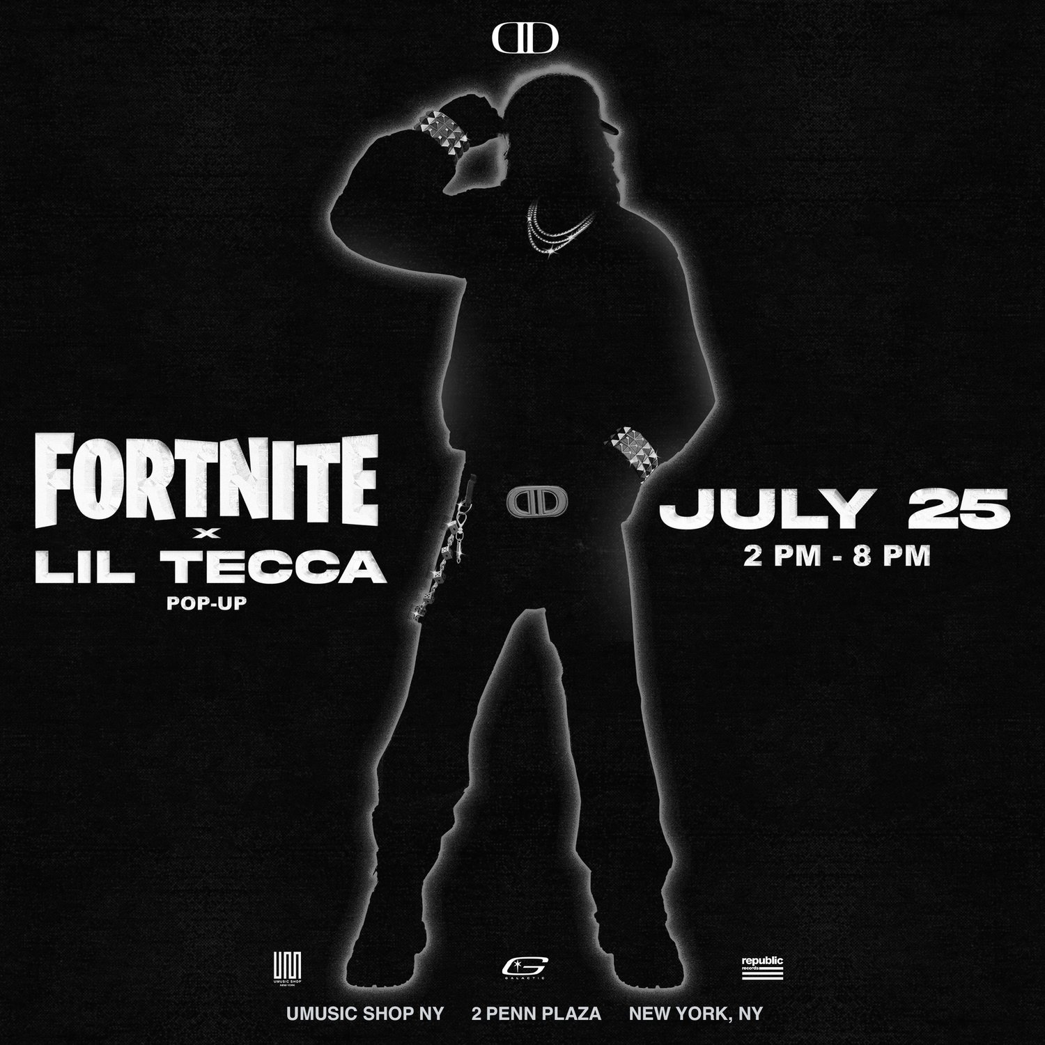 Fortnite x Lil Tecca pop-up at UMusic Shop, NYC