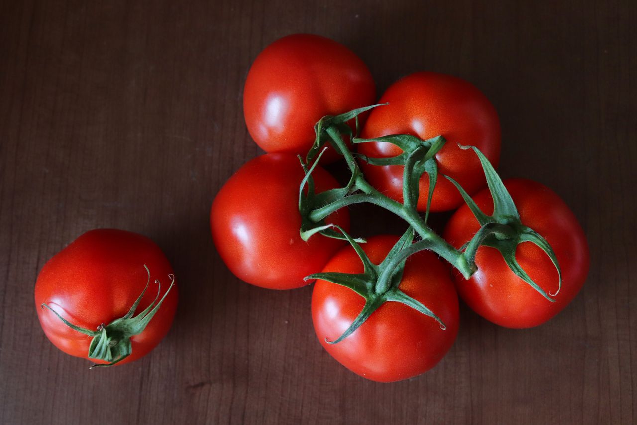 Tomatoes on the vine