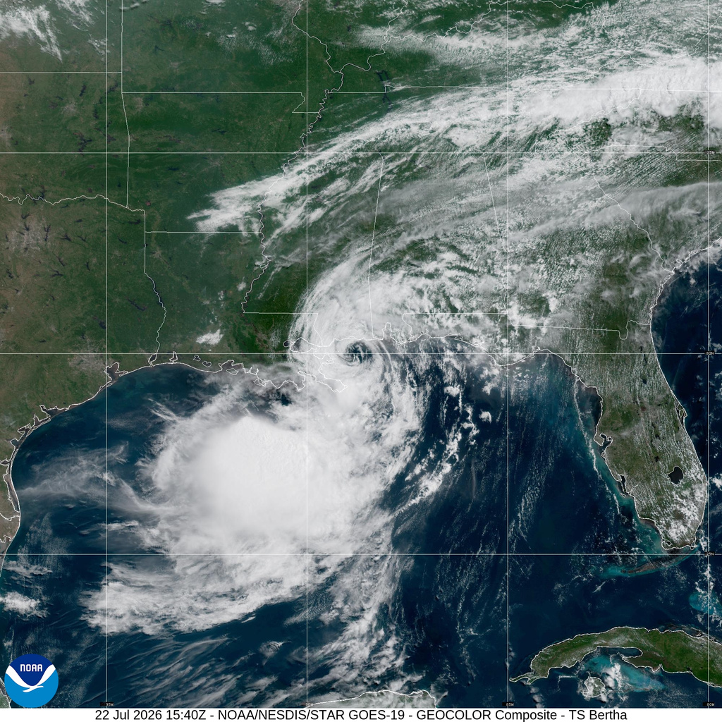 Extreme Weather Tropical Storm Bertha