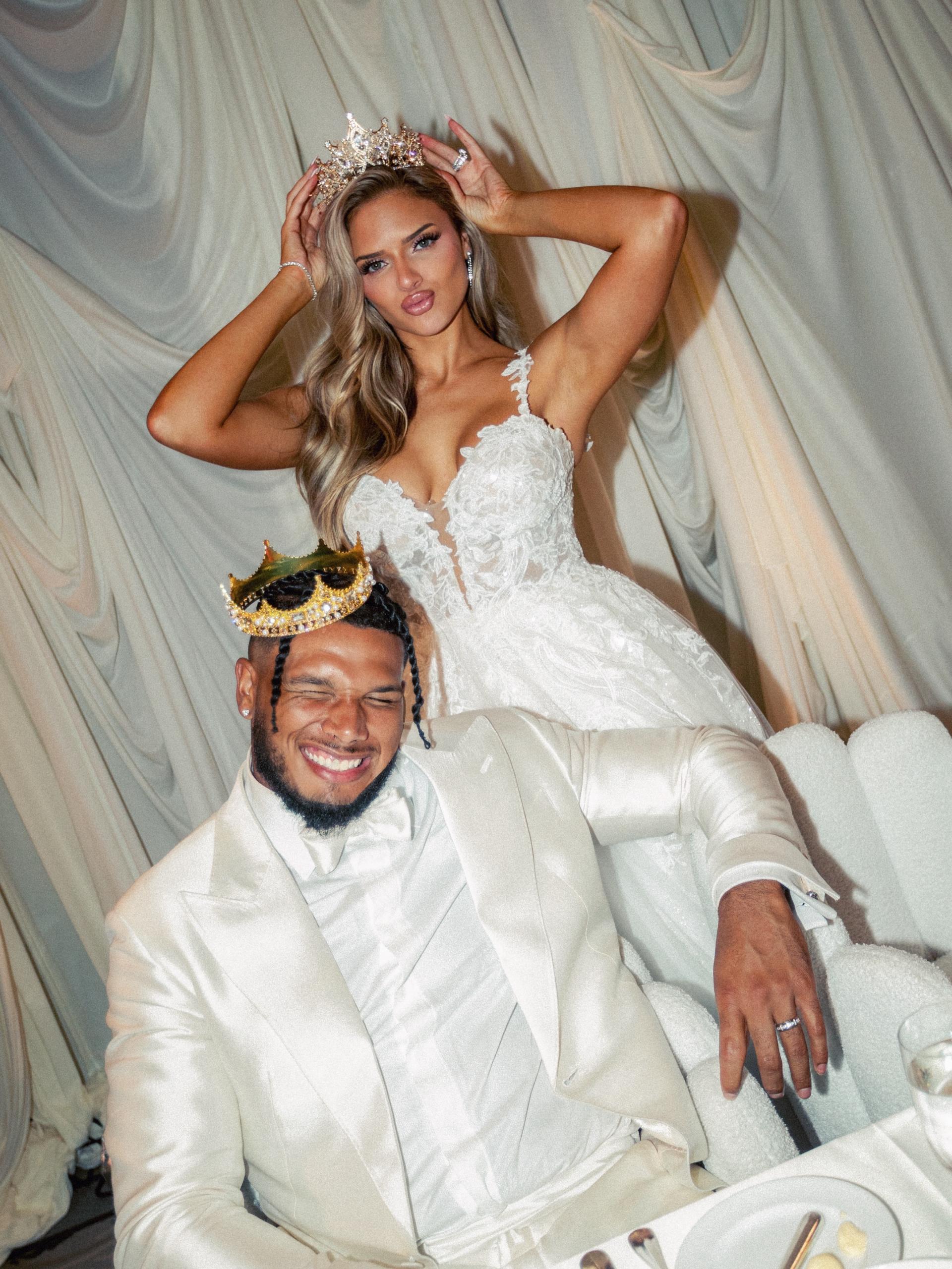 Hannah Brooke Sanders and Jermaine Johnson