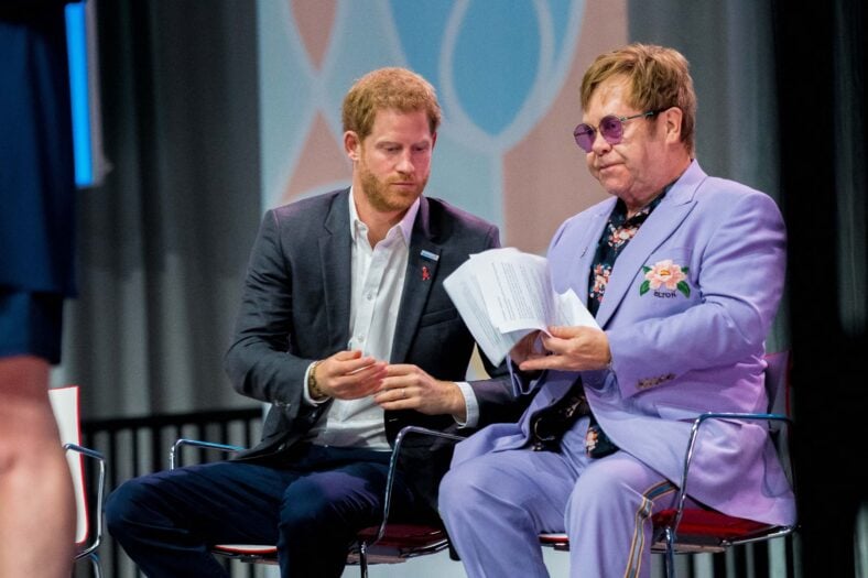 Sir Elton John and Prince Harry