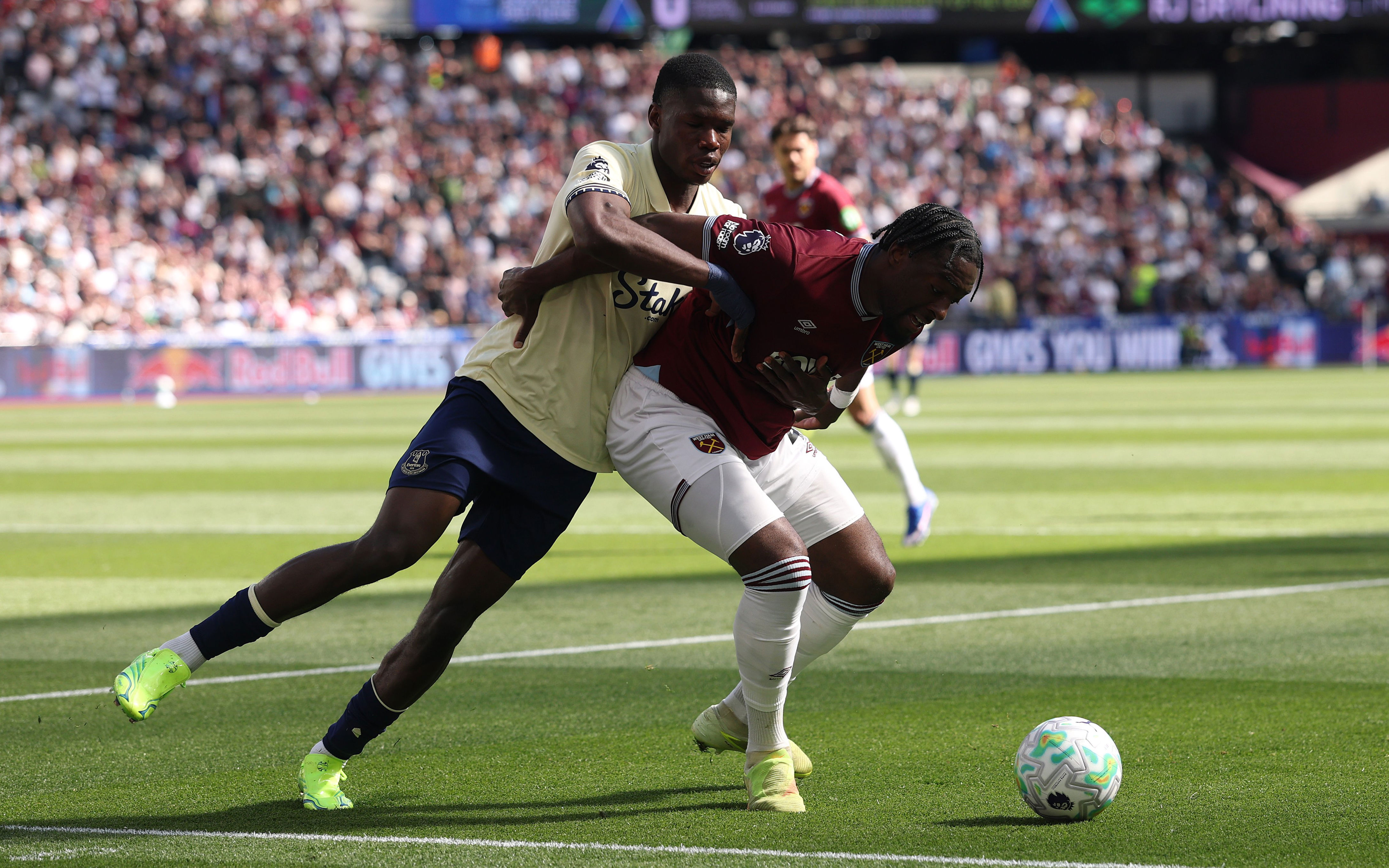 Axel Disasi impressed in his six-month loan at West Ham but could not help them avoid the drop (Getty)