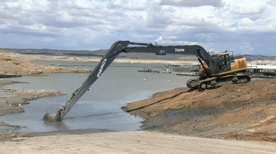 Elephant Butte water levels historically low, exposing 50-year-old debris and artifacts