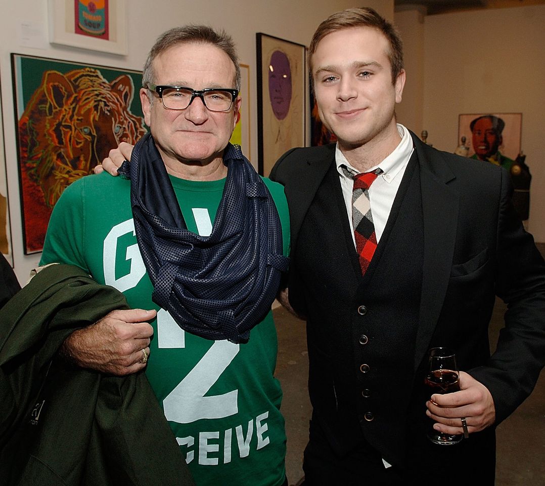 Robin Williams and Zak Williams