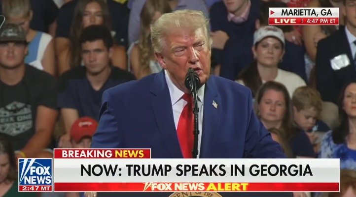 Trump warns crowd, 'I may be crying' if Democrats add more states