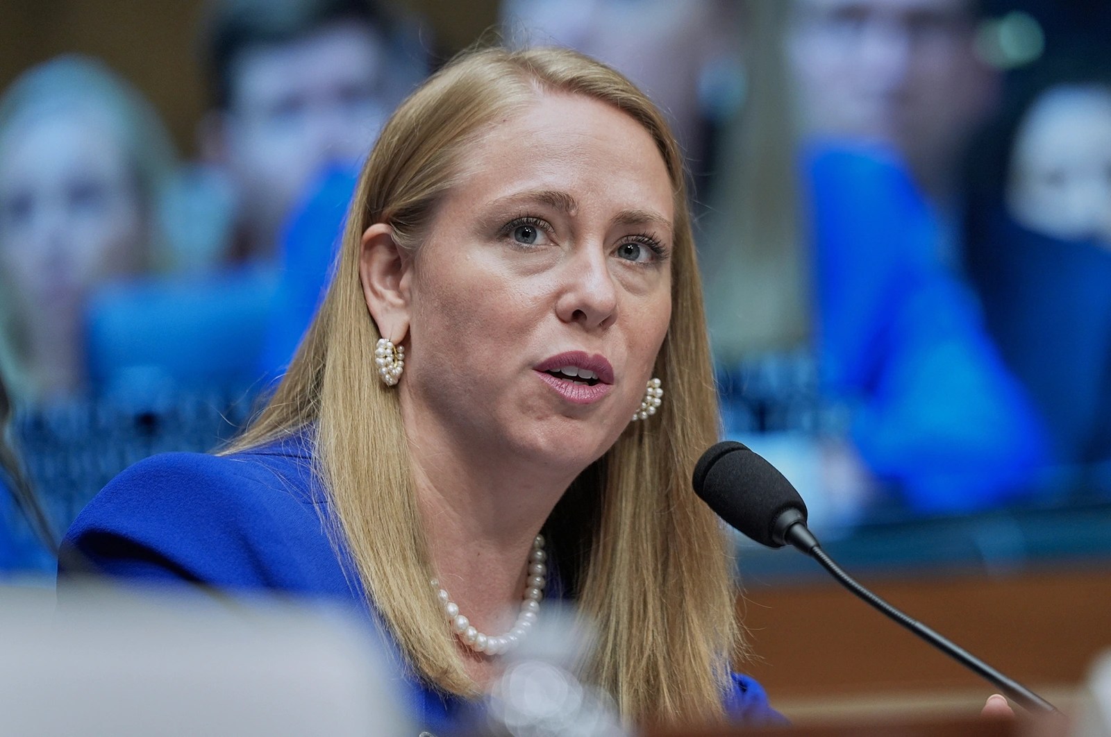 Andrea Lucas testifies during a Senate Health, Education, Labor, and Pensions (HELP) Committee hearing on June 18, 2025, on Capitol Hill.