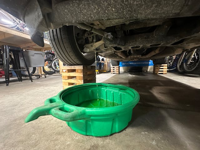 antifreeze catch pan