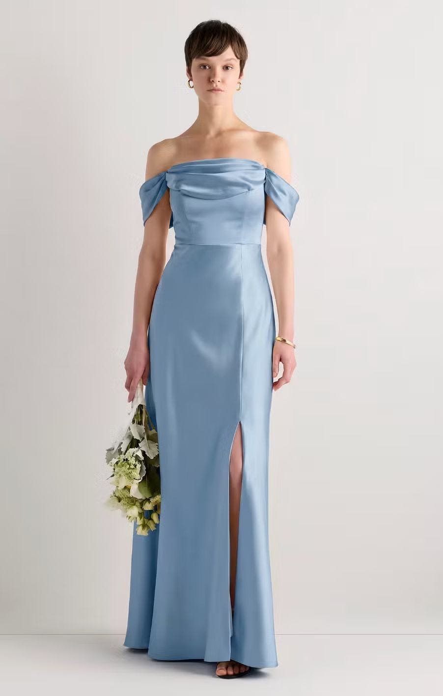 Quince Aurora Stretch Satin Convertible Dress