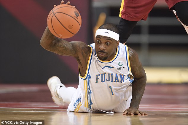 Lawson has had multiple off-court struggles, including when he was banned from playing in the Chinese Basketball League (above) for making derogatory comments in 2020