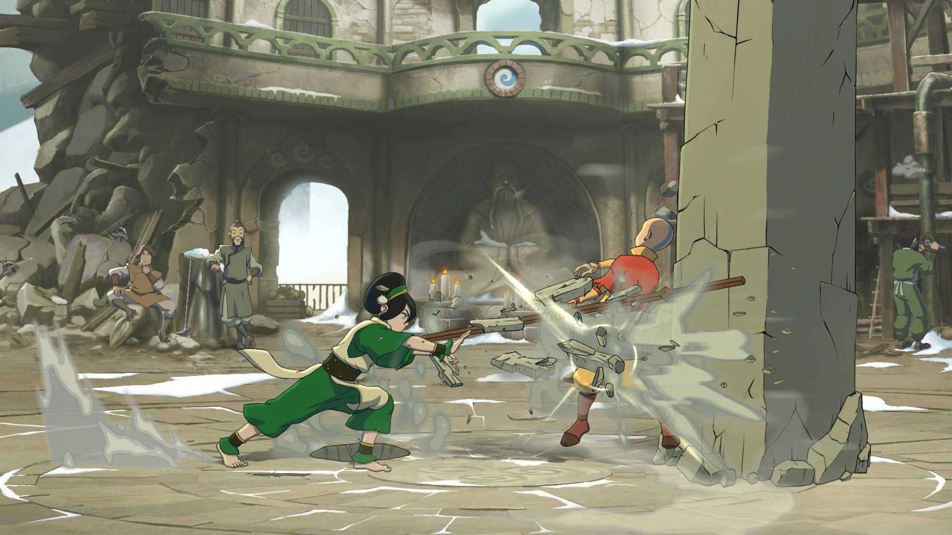 AVATAR LEGENDS The Fighting Game Toph vs Aang gameplay