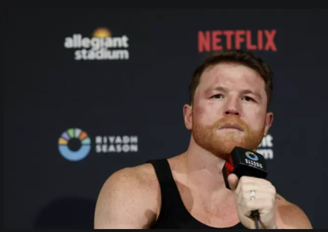 Canelo vs Terence Crawford press conference (Photo by Ed Mulholland/TKO Worldwide LLC via Getty Images) | Source: Lastwordonsports.com - T J Rives