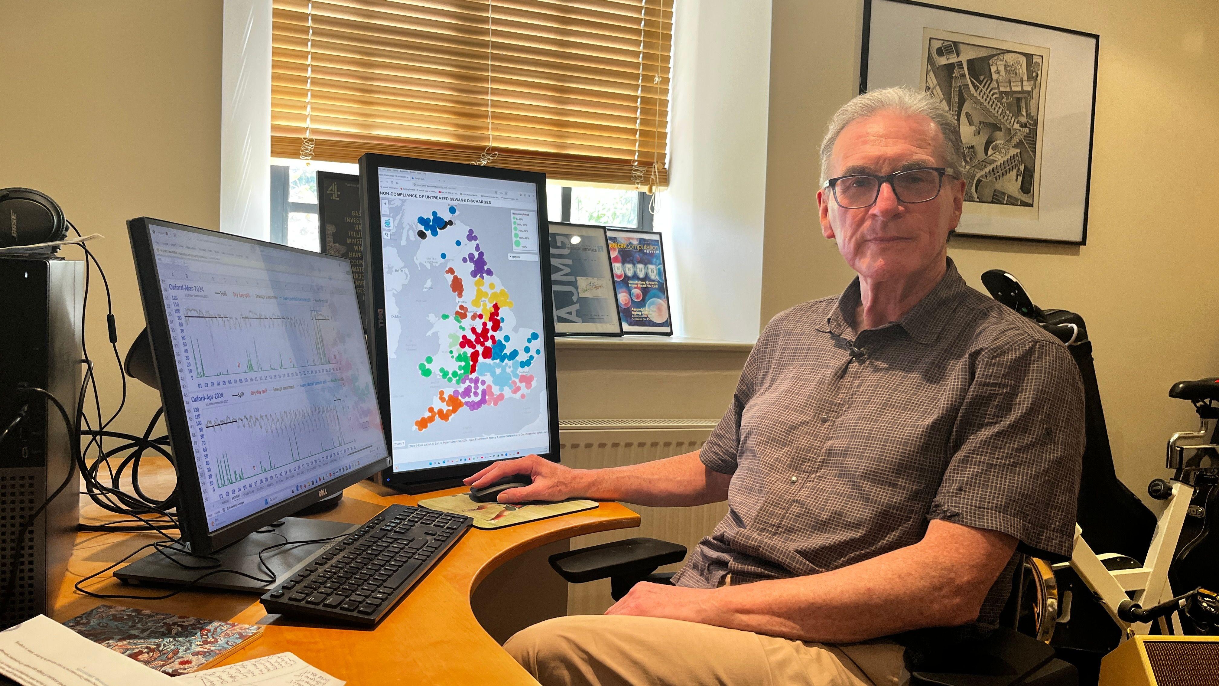 Prof Peter Hammond is a campaigner with Windrush Against Sewage Pollution and has published numerous reports analysing spill data from water companies