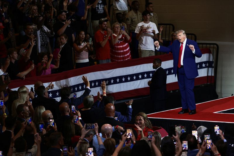 U.S. President Trump visits Marietta, Georgia, to deliver remarks on the 'Trump Accounts'