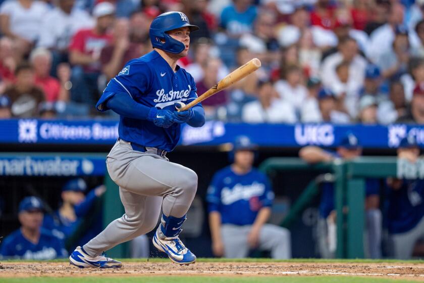 Dalton Rushing snapped out of a slump during Dodgers' win over Phillies