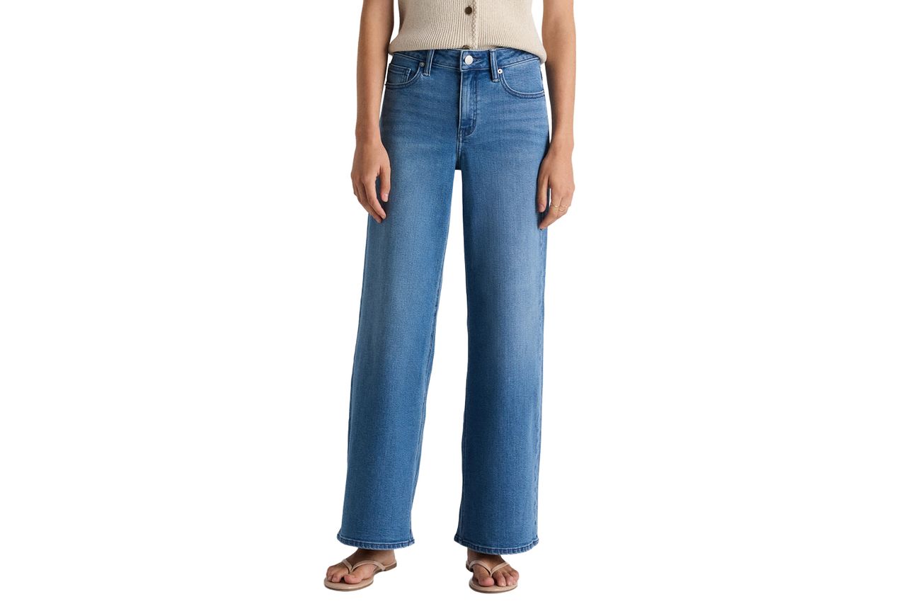 Quince Luna Stretch Wide Leg Jeans
