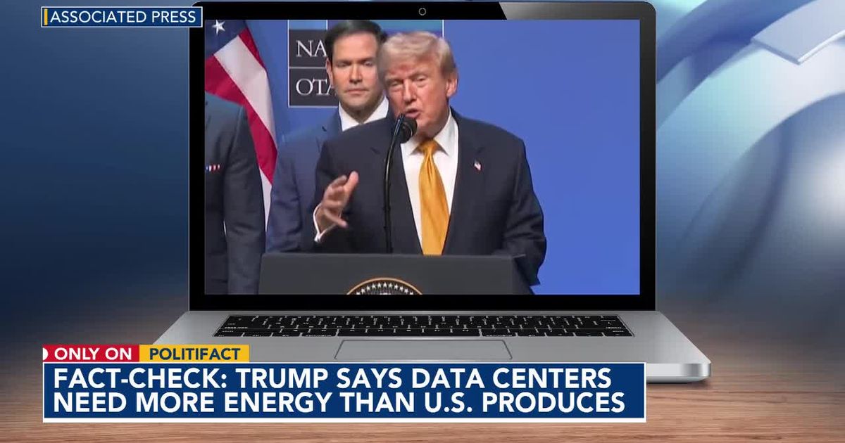 Fact-check: Trump says AI industry's data centers need more energy than the US produces