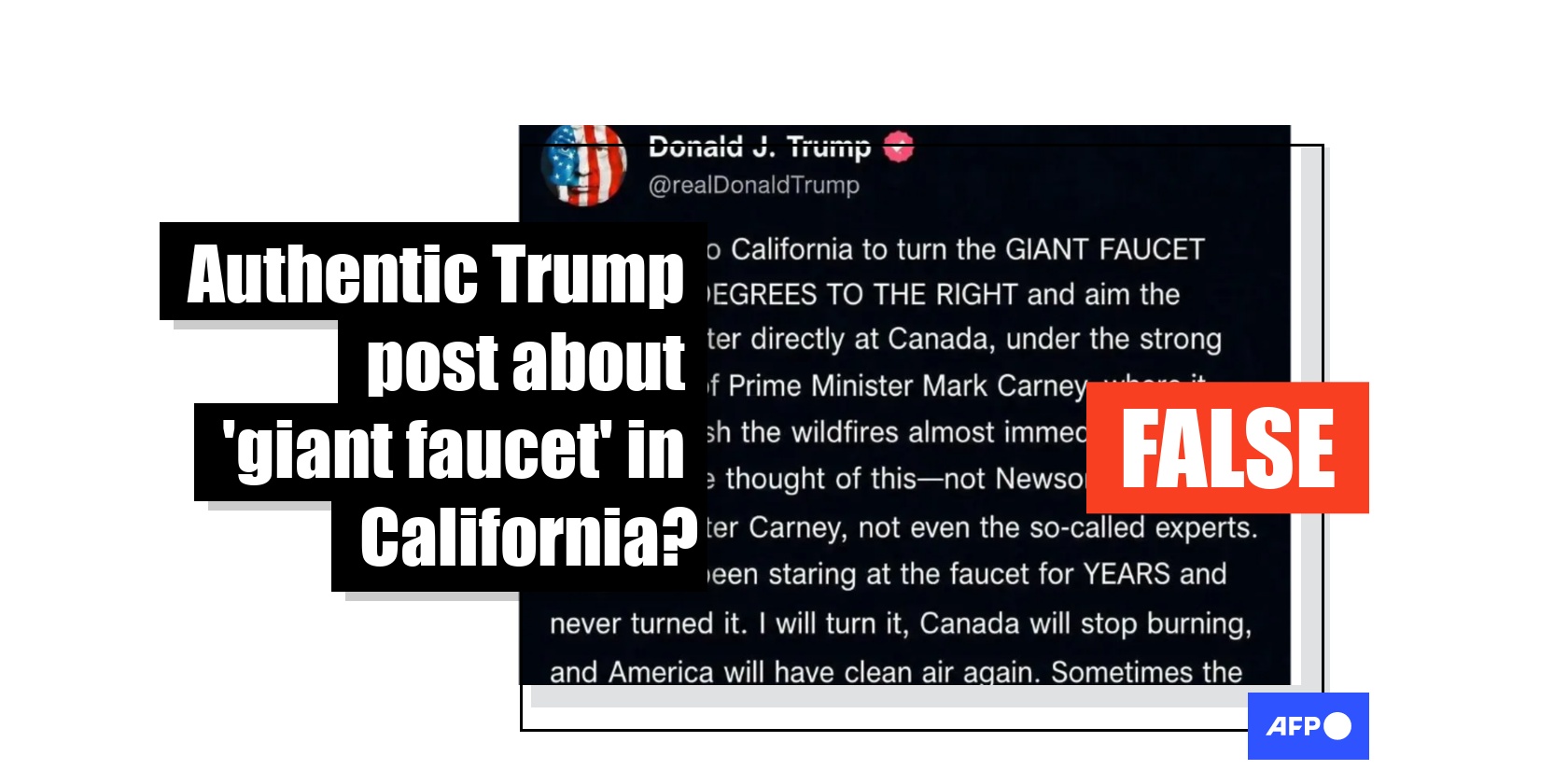 Fake Truth Social post circulates as Trump bemoans Canadian wildfire smoke