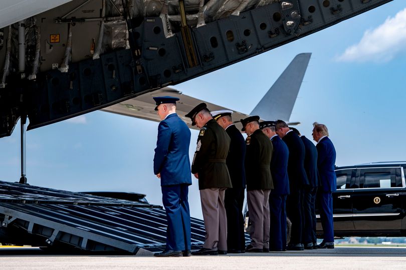 Donald Trump slammed as 'disgraceful' for not bowing during dignified transfer for slain soldiers