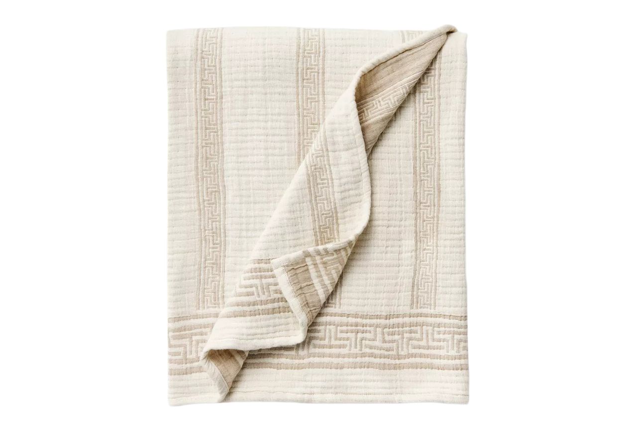 Threshold Double Gauze Stripe Throw Blanket