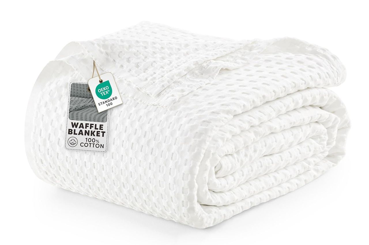 Utopia Bedding Cotton Waffle Weave Blanket