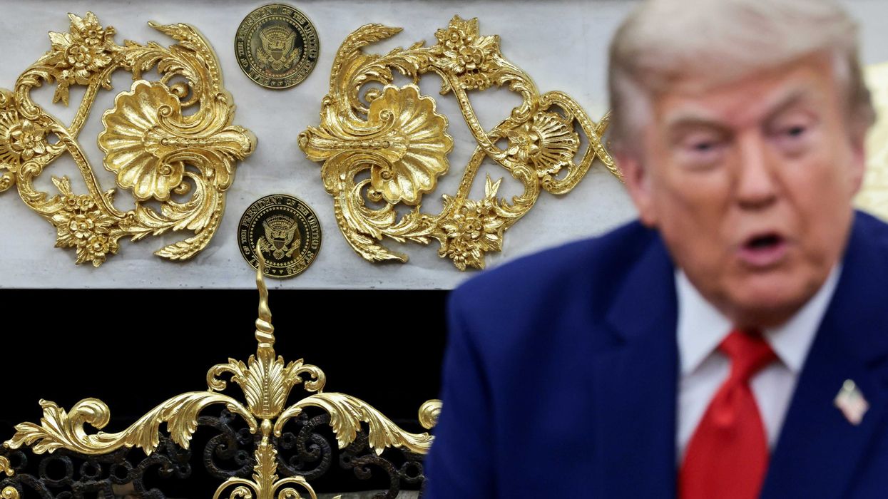Critics mock video tour of Trump's gold Oval Office makeover