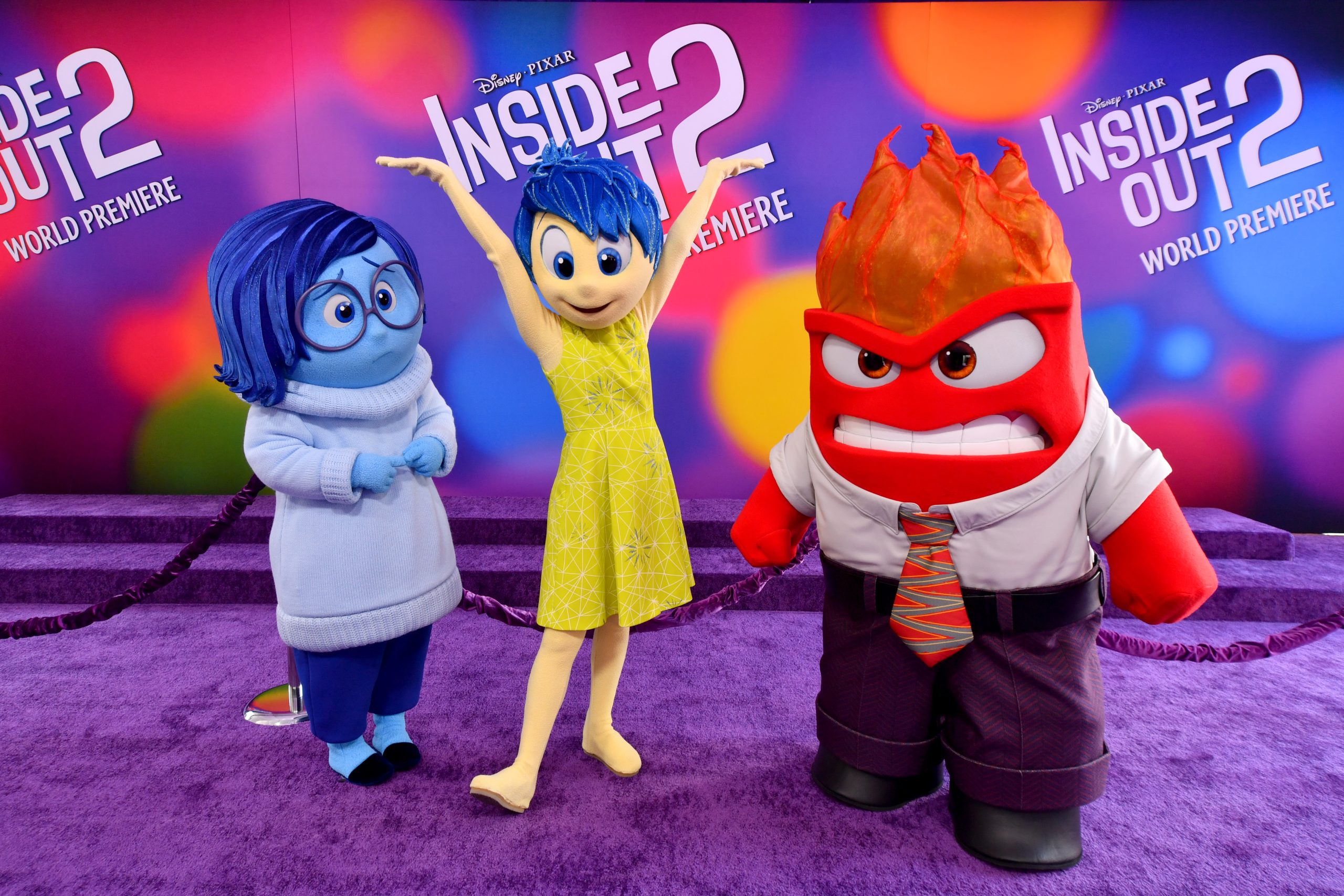 Characters from Inside Out 2