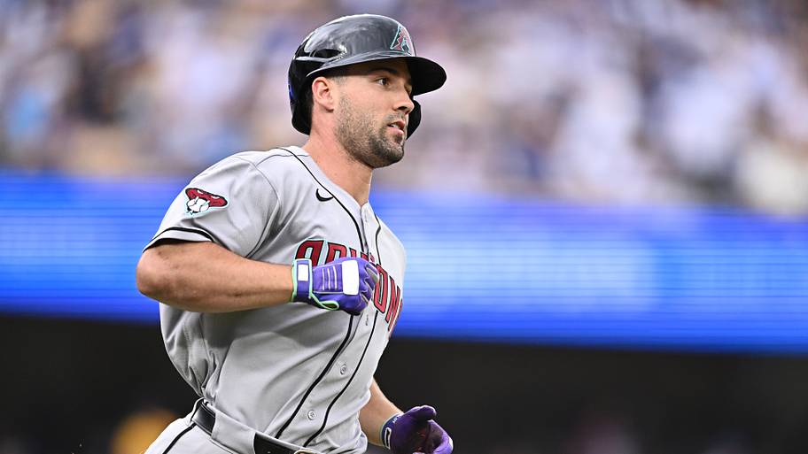 Jul 12, 2026; Los Angeles, California, USA; Arizona Diamondbacks center fielder Ryan Waldschmidt (15) runs on a sacrifice fly