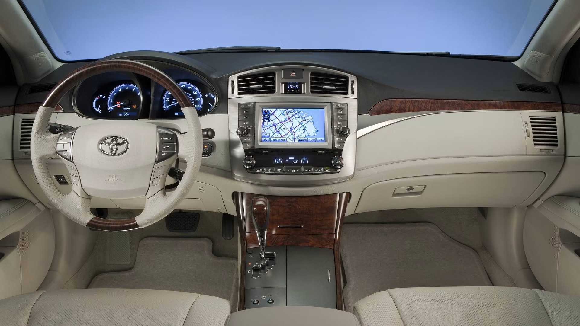2012 Toyota Avalon interior shot showing full dash