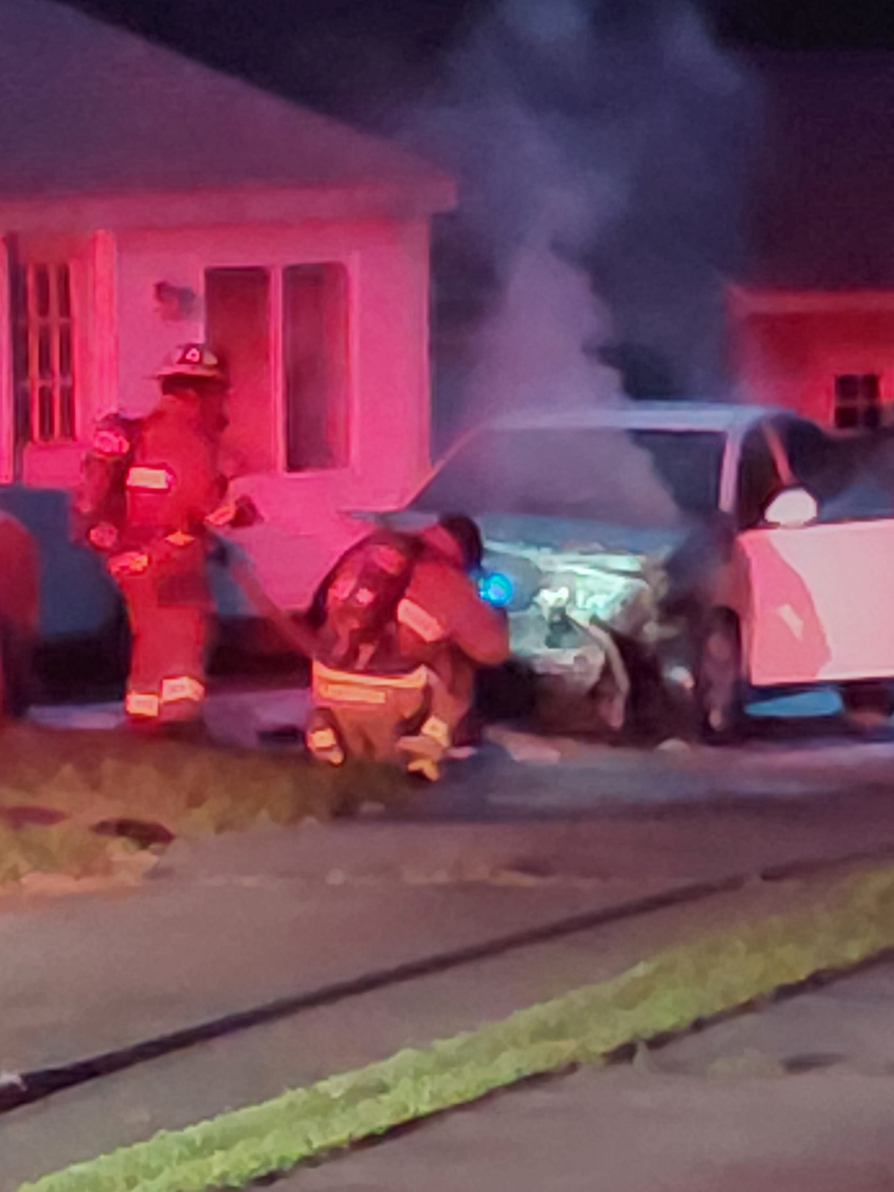Car fire spotted in Belchertown