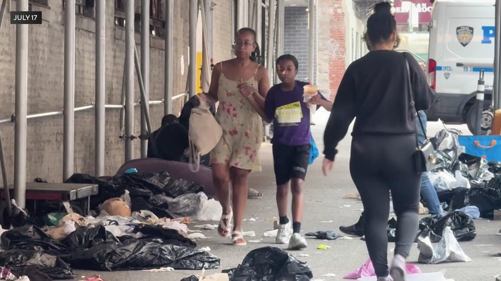 Harlem parents who complained of trash, encampment outside school see progress but want long-term change